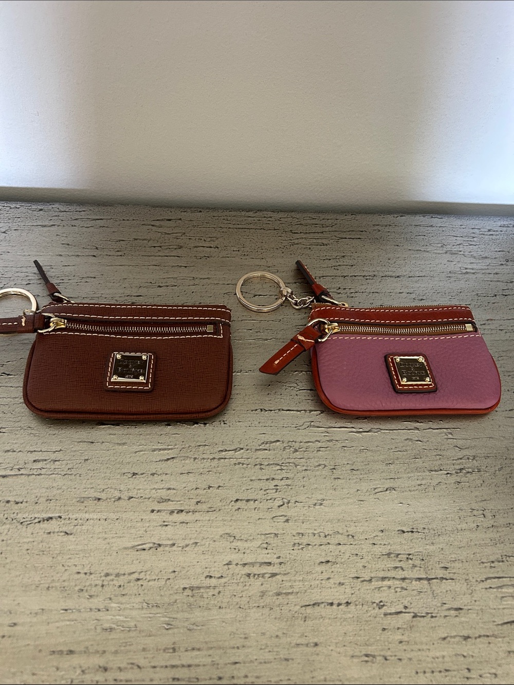 Dooney & Bourke Pebbled Leather Key Holder NWOT PICK ONE